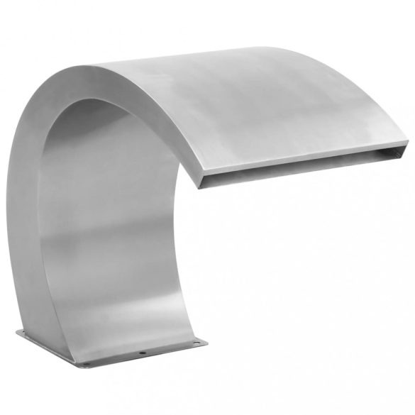 rozsdamentes acél medence szökőkút LED-ekkel 30 x 60 x 45 cm