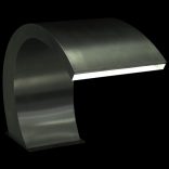 rozsdamentes acél medence szökőkút LED-ekkel 30 x 60 x 45 cm