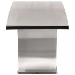 rozsdamentes acél medence szökőkút LED-ekkel 30 x 60 x 45 cm