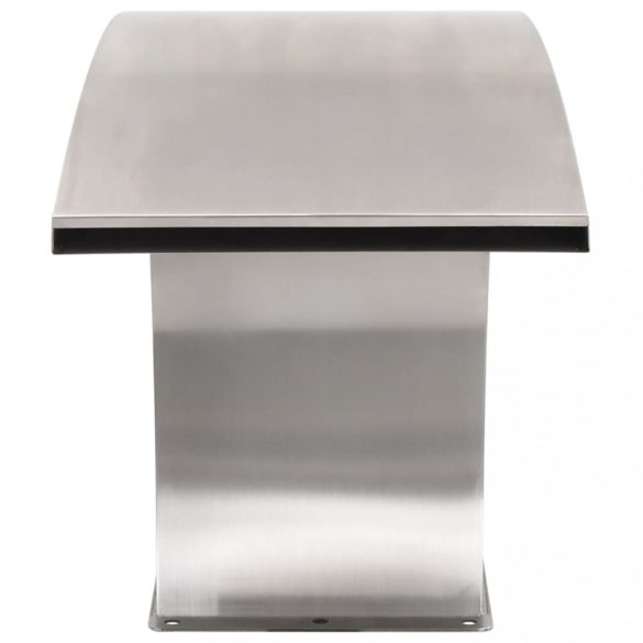 rozsdamentes acél medence szökőkút LED-ekkel 30 x 60 x 45 cm