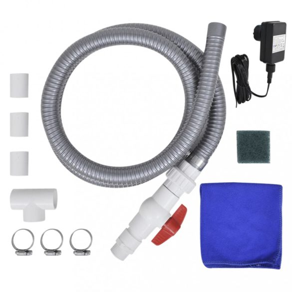 rozsdamentes acél medence szökőkút LED-ekkel 30 x 60 x 45 cm