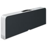 szürke összecsukható alumínium kempingasztal 2 paddal