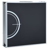 fekete összecsukható sörpong-asztal 240 cm