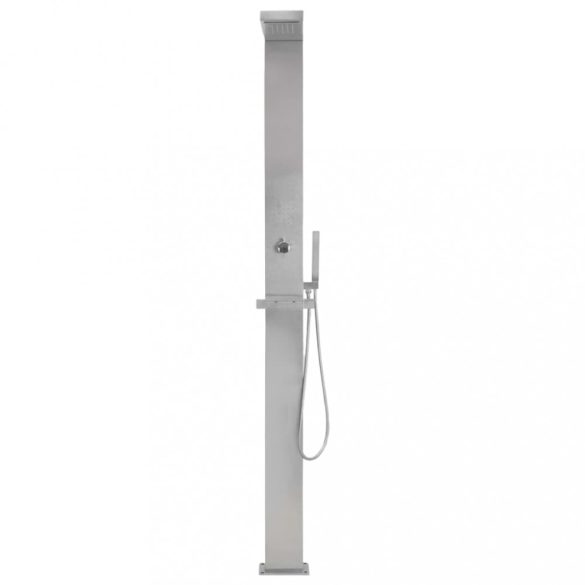 négyzet alakú rozsdamentes acél kültéri zuhany