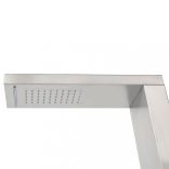 négyzet alakú rozsdamentes acél kültéri zuhany