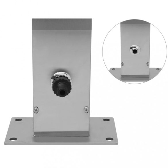 négyzet alakú rozsdamentes acél kültéri zuhany