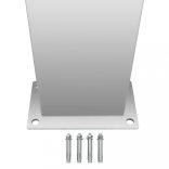 négyzet alakú rozsdamentes acél kültéri zuhany