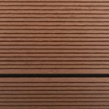 barna WPC és rozsdamentes acél kültéri zuhanytálca 110 x 62 cm