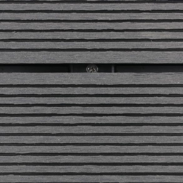 szürke WPC rozsdamentes acél kültéri zuhanytálca 110 x 62 cm