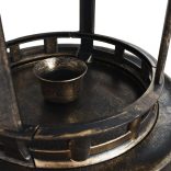 dekoratív műanyag madárfürdető napelemes LED-lámpával