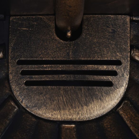 bronzszínű oroszlánfejes falikút