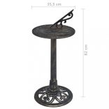 bronz színű műanyag napóra 35,5 x 82 cm