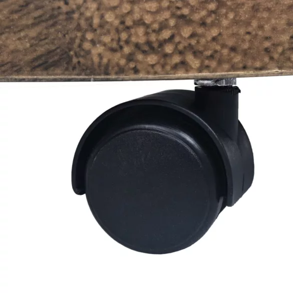 6 db bronzszínű gurulós műanyag virágtartó 38 cm