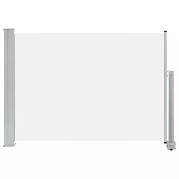 krémszínű kihúzható oldalsó terasz napellenző 80 x 300 cm