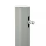 fekete behúzható oldalsó teraszi napellenző 100 x 500 cm