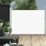 krémszínű behúzható oldalsó teraszi napellenző 100 x 500 cm