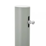 szürke behúzható oldalsó teraszi napellenző 100 x 500 cm