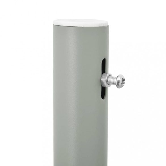 szürke behúzható oldalsó teraszi napellenző 100 x 500 cm