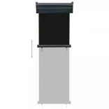 fekete erkély oldalnapellenző 65 x 250 cm