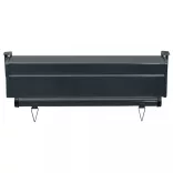 fekete erkély oldalnapellenző 65 x 250 cm