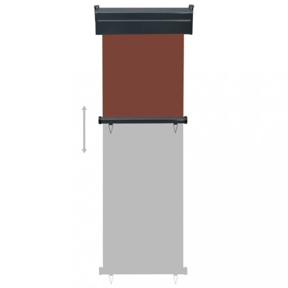 barna oldalsó terasznapellenző 65 x 250 cm