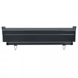 fekete erkély oldalnapellenző 85 x 250 cm