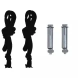 fekete erkély oldalnapellenző 85 x 250 cm