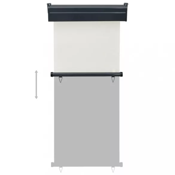 krémszínű oldalsó terasznapellenző 85 x 250 cm