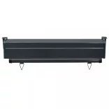 krémszínű oldalsó terasznapellenző 85 x 250 cm