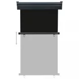 fekete erkély oldalnapellenző 105 x 250 cm