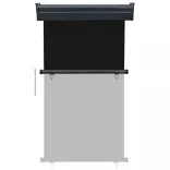 fekete erkély oldalnapellenző 105 x 250 cm