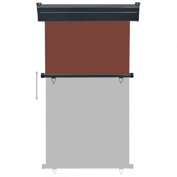 barna oldalsó terasznapellenző 105 x 250 cm