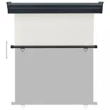 krémszínű oldalsó terasznapellenző 145 x 250 cm