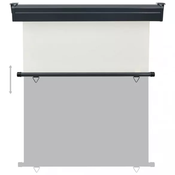 krémszínű oldalsó terasznapellenző 145 x 250 cm