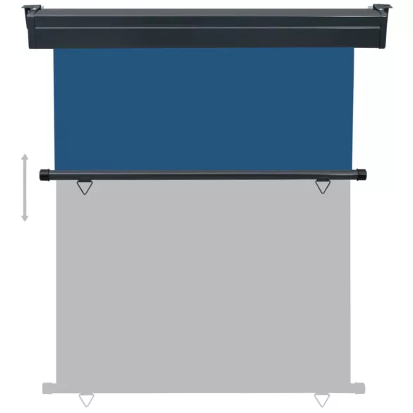 kék oldalsó terasznapellenző 145 x 250 cm