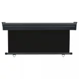 fekete erkély oldalnapellenző 165 x 250 cm