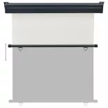 krémszínű oldalsó terasznapellenző 175 x 250 cm