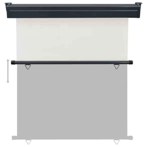 krémszínű oldalsó terasznapellenző 175 x 250 cm