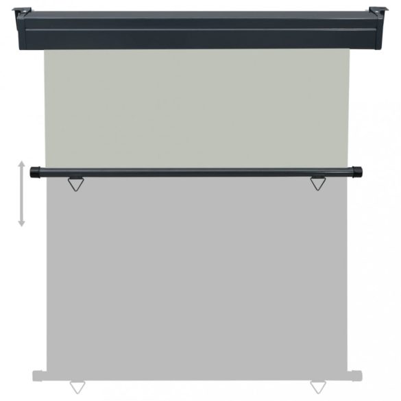 szürke oldalsó terasznapellenző 175 x 250 cm