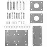 fekete behúzható oldalsó napellenző 100 x 600 cm
