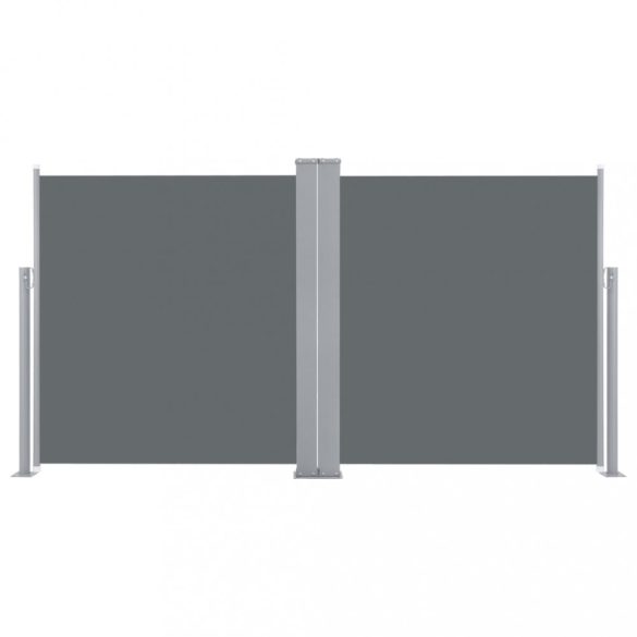 antracitszürke behúzható oldalsó napellenző 100 x 600 cm