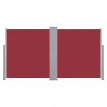piros behúzható oldalsó napellenző 100 x 600 cm
