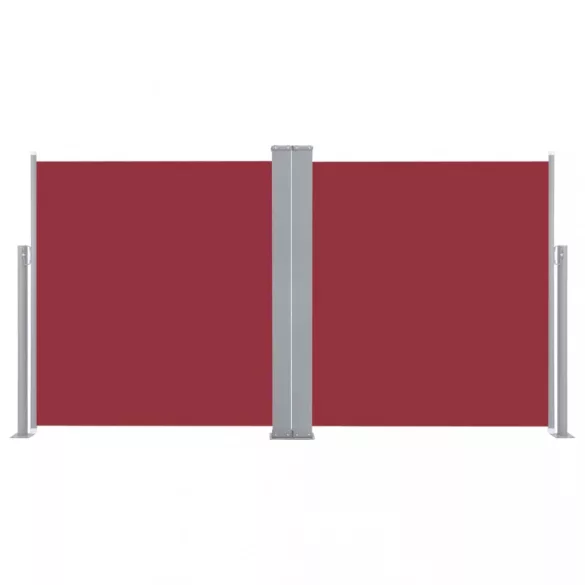 piros behúzható oldalsó napellenző 100 x 600 cm