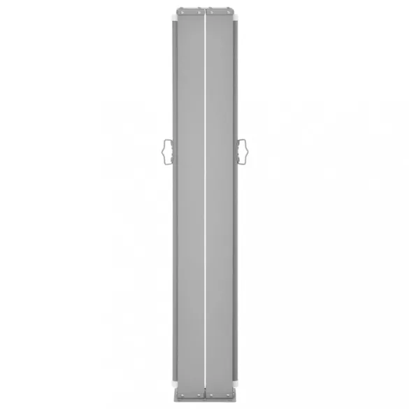 fekete behúzható oldalsó napellenző 120 x 600 cm