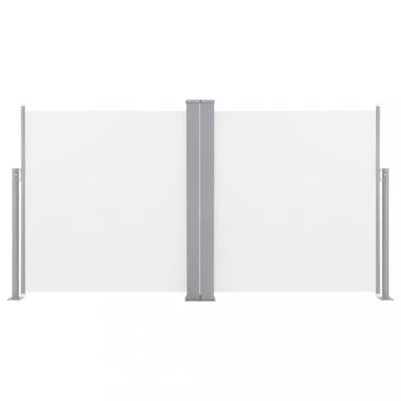 krémszínű behúzható oldalsó napellenző 120 x 600 cm