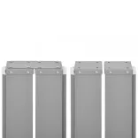 krémszínű behúzható oldalsó napellenző 120 x 600 cm