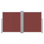 barna behúzható oldalsó napellenző 120 x 600 cm