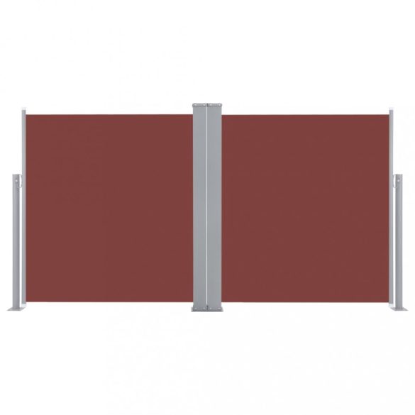 barna behúzható oldalsó napellenző 120 x 600 cm