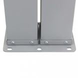 barna behúzható oldalsó napellenző 120 x 600 cm