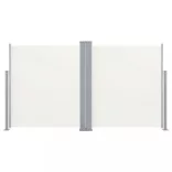 krémszínű behúzható oldalsó napellenző 140 x 600 cm